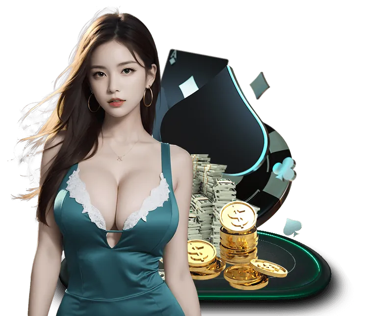 Dealer xinh đẹp đang chia bài trong sảnh casino trực tuyến của z58win